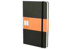 Moleskine Classic Notebook, Large, Ruled, Black, Hard Cover (5 x 8.25)